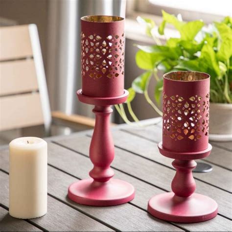 red metal house candle holder|Red Metal Candle Holders & Accessories for sale .